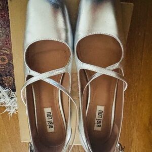 Bibi Lou perfect silver shoes